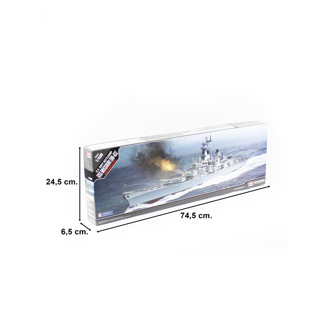 Academy 14401 1/400 USS Missouri BB-63 Savaş Gemisi, Plastik Model Kiti