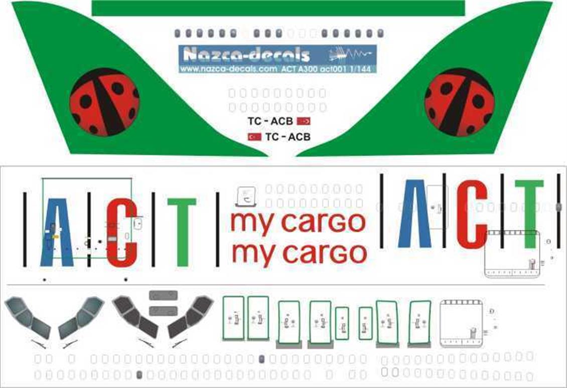 ACT001 1/144 ACT A300 CARGO