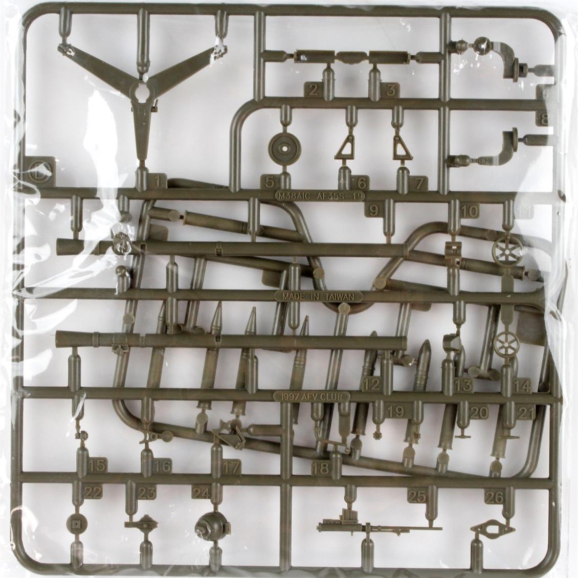 AFV Club AF35021 1/35 Anti-Tank Weapons M40A1 & TOW A1  (106mm TOW) Anti Tank Silahı Demonte Plastik Maketi