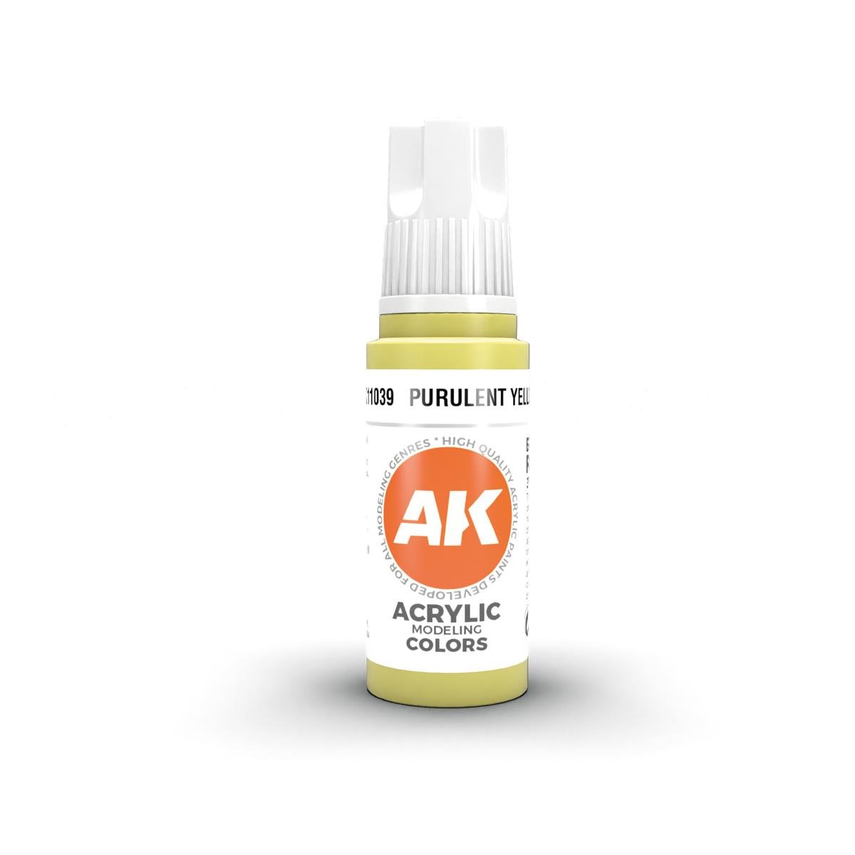 AK 11039 17 ml. Purulent Yellow, 3GEN Akrilik Model Boyası