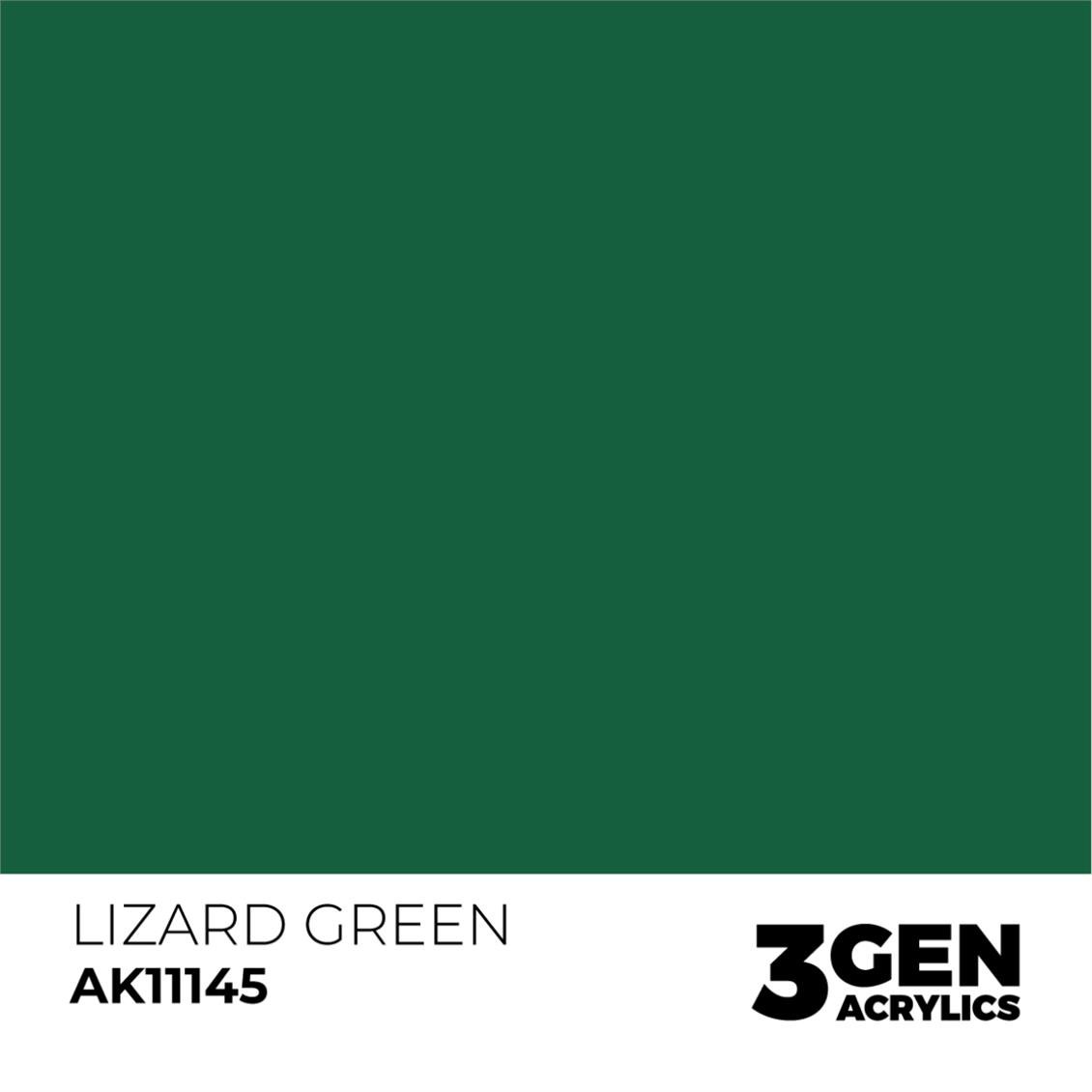 AK 11145 17 ml. Lizard Green, 3GEN Akrilik Model Boyası