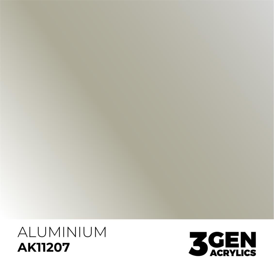 AK 11207 17 ml. Aluminium, 3GEN Akrilik Model Boyası
