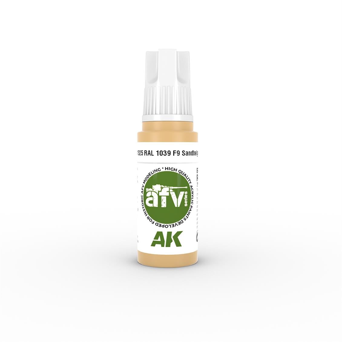 AK 11325 17 ml. RAL 1039 F9 Sandbeige, AFV Serisi 3GEN Akrilik Model Boyası