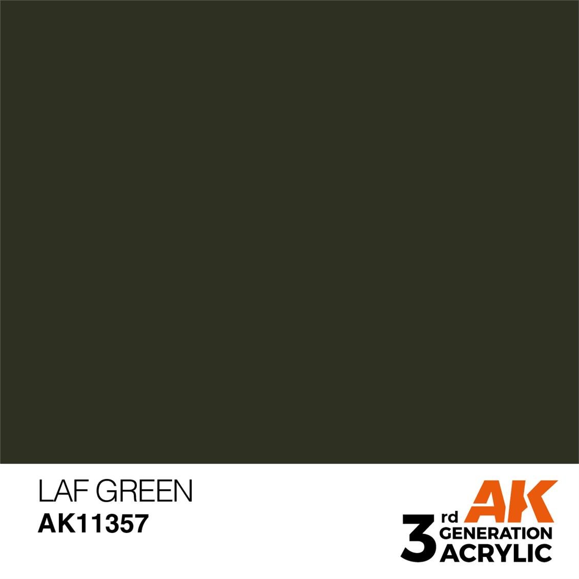 AK 11357 17 ml. LAF Green, AFV Serisi 3GEN Akrilik Model Boyası