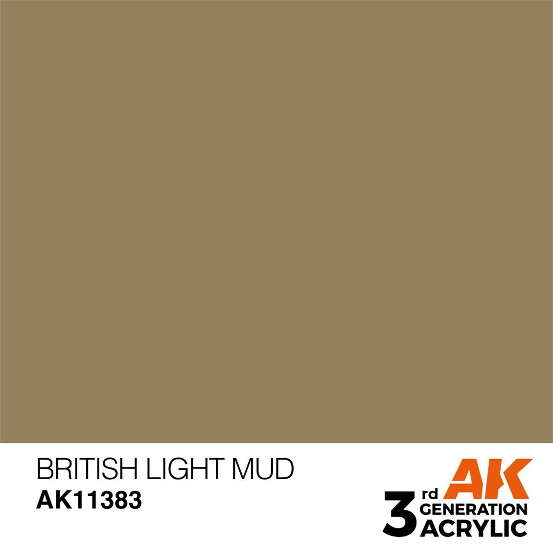 AK 11383 17 ml. British Light Mud, AFV Serisi 3GEN Akrilik Model Boyası