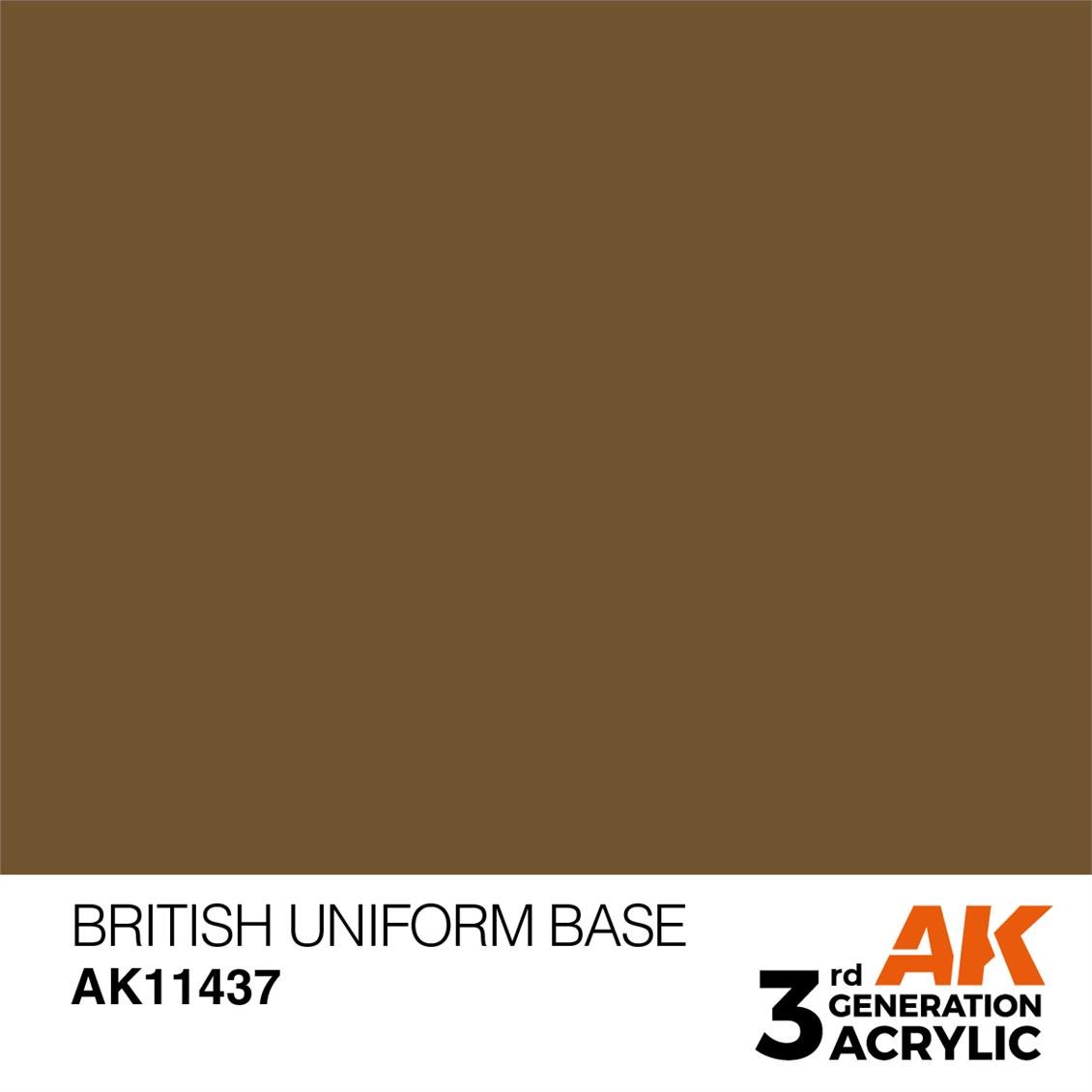 AK 11437 17 ml. British Uniform Base, Figür Serisi 3GEN Akrilik Model Boyası