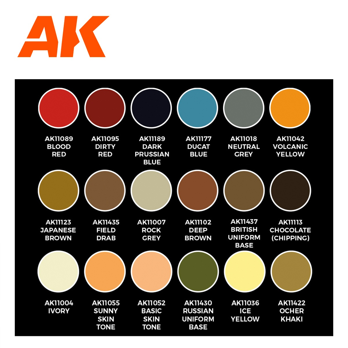 AK 11762 18x17 ml. 16-18.yy Tarihi Figürler, (Pepe Gallardo Tasarımı) Akrilik 3GEN Model Boyası Seti