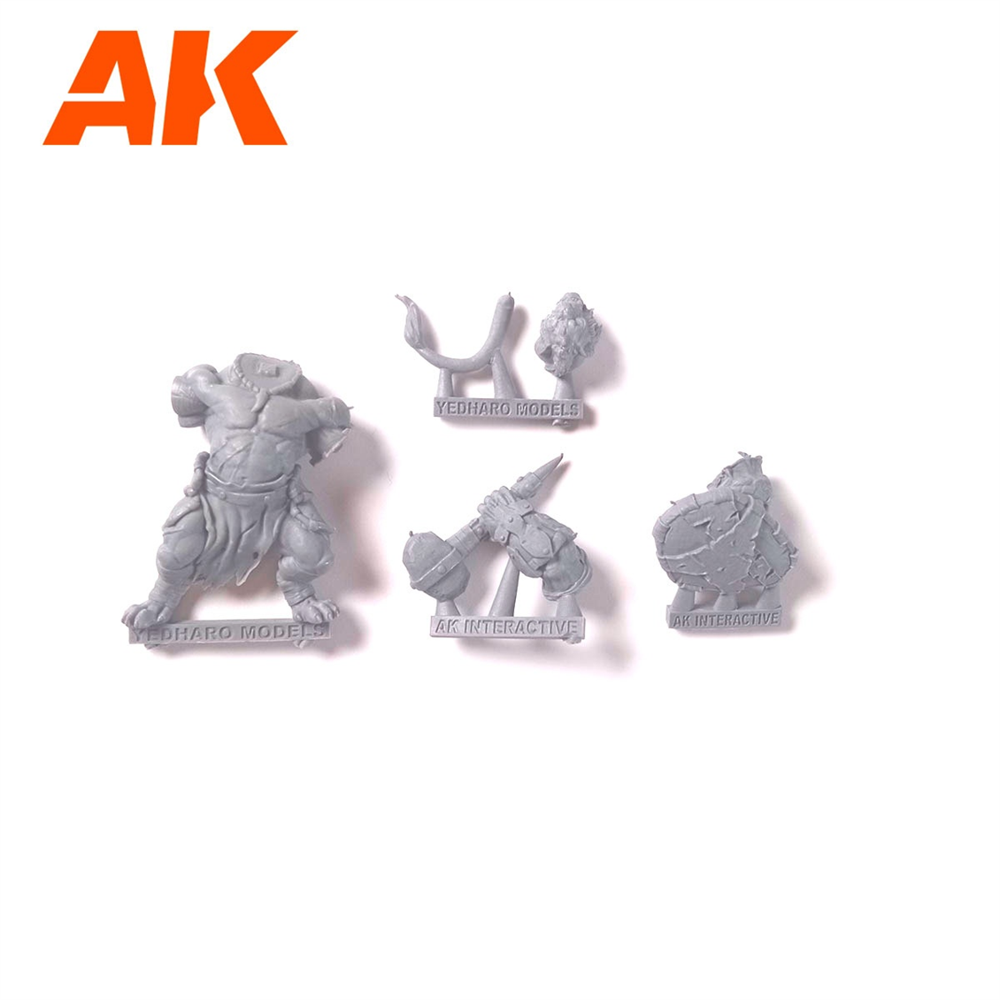 AK 11777 14x17 ml. Antropomorfik Savaşçı Figürü ve Boyaları, (Sergio Vilches Tasarımı) Akrilik 3GEN Wargame Model Boyası Seti
