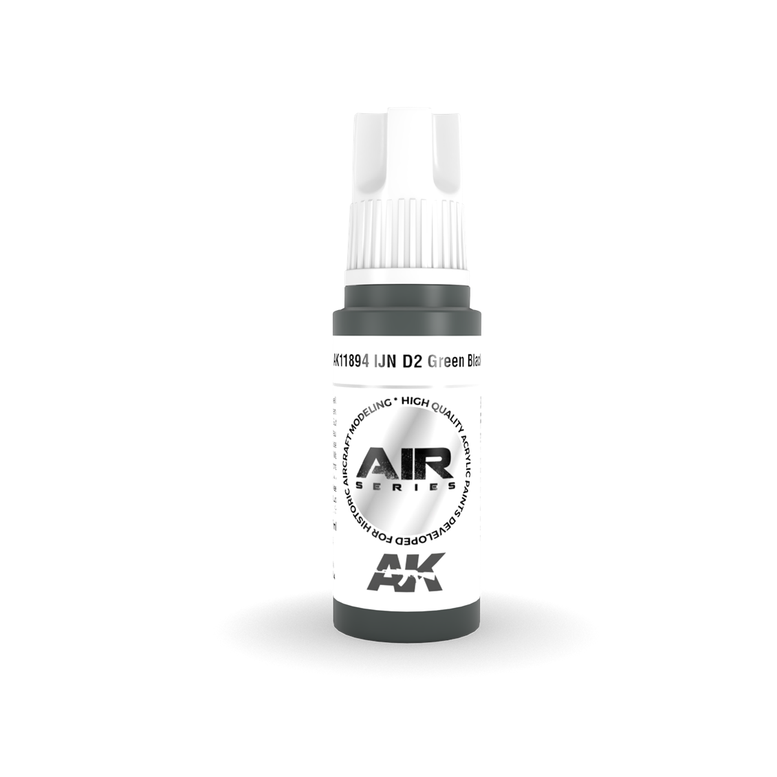 AK 11894 17 ml. IJN D2 Green Black, Aircraft Serisi 3GEN Akrilik Model Boyası