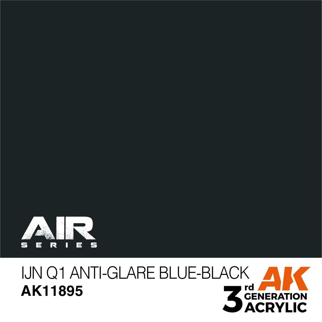 AK 11895 17 ml. IJN Q1 Anti-Glare Blue-Black, Aircraft Serisi 3GEN Akrilik Model Boyası