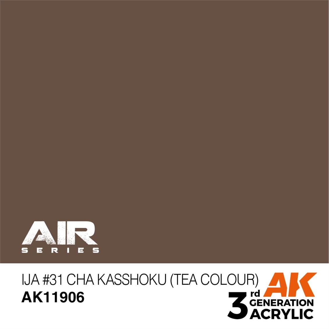 AK 11906 17 ml. IJA #31 Cha Kasshoku (Tea Colour), Aircraft Serisi 3GEN Akrilik Model Boyası