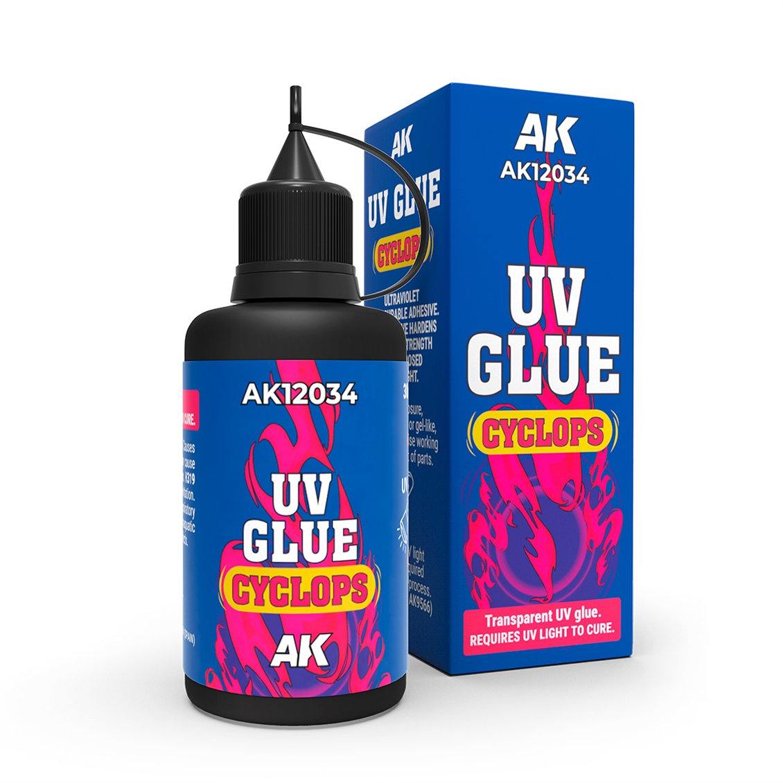 AK 12034 30 ml. Ultraviyole Işıkla Kürlenen Yapıştırıcı (Işık Kaynağı Hariç)