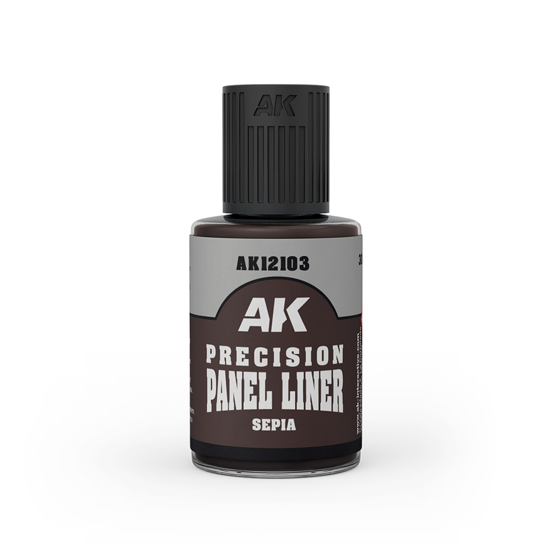AK 12103 30 ml. Sepia Paneliner, Fırçalı Kapaklı, Enamel Boya