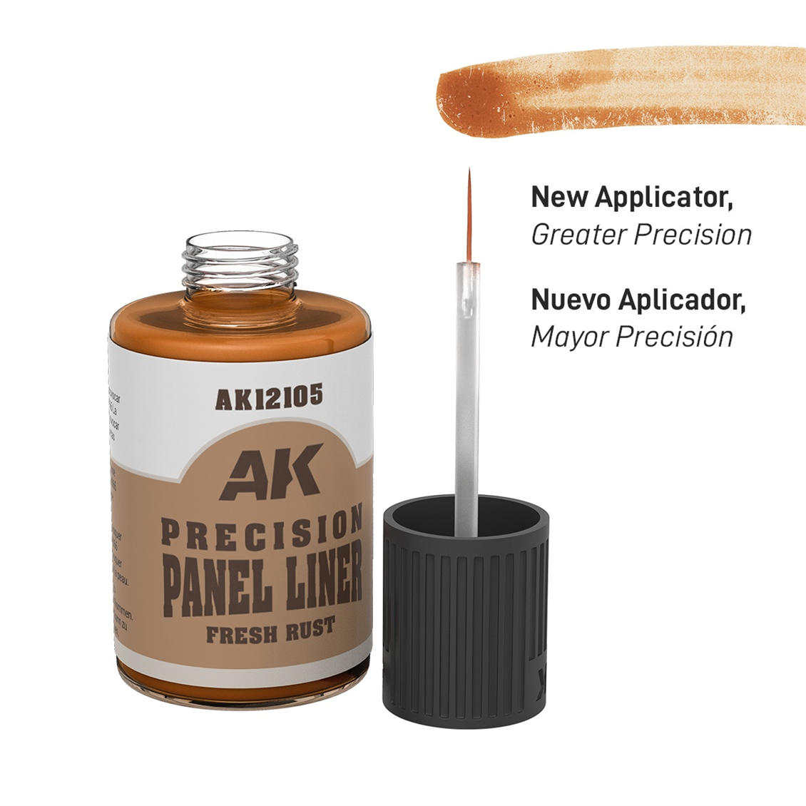 AK 12105 30 ml. Yeni Pas Paneliner, Fırçalı Kapaklı, Enamel Boya