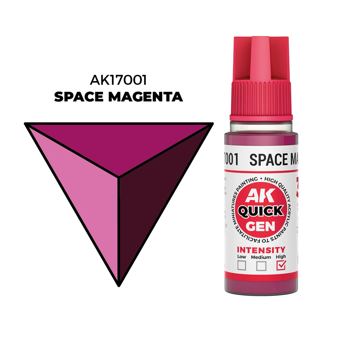 AK 17001 18 ml. Space Magenta, QuickGen Serisi Akrilik Model Boyası