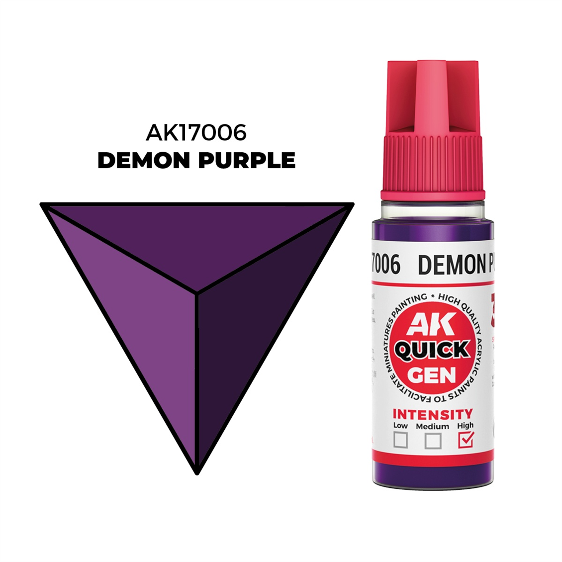 AK 17006 18 ml. Demon Purple, QuickGen Serisi Akrilik Model Boyası