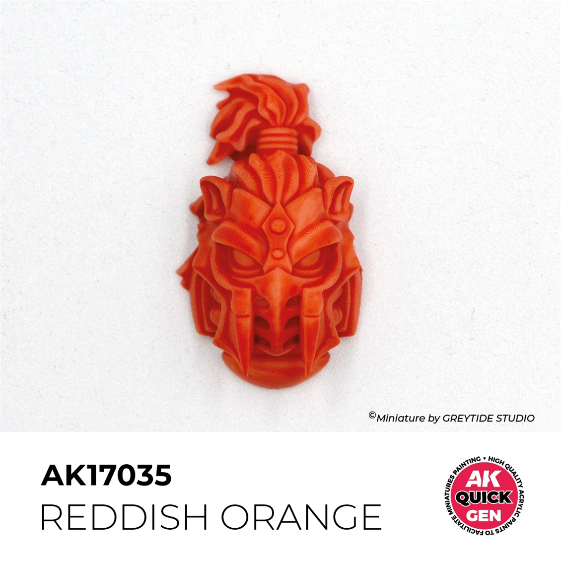 AK 17035 18 ml. Reddish Orange, QuickGen Serisi Akrilik Model Boyası