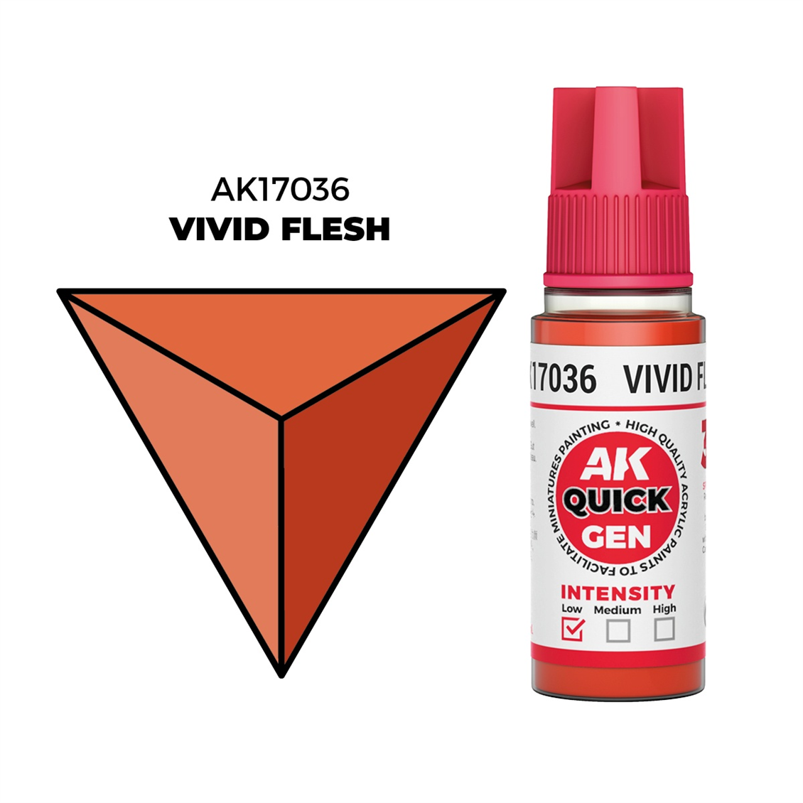 AK 17036 18 ml. Vivid Flesh, QuickGen Serisi Akrilik Model Boyası