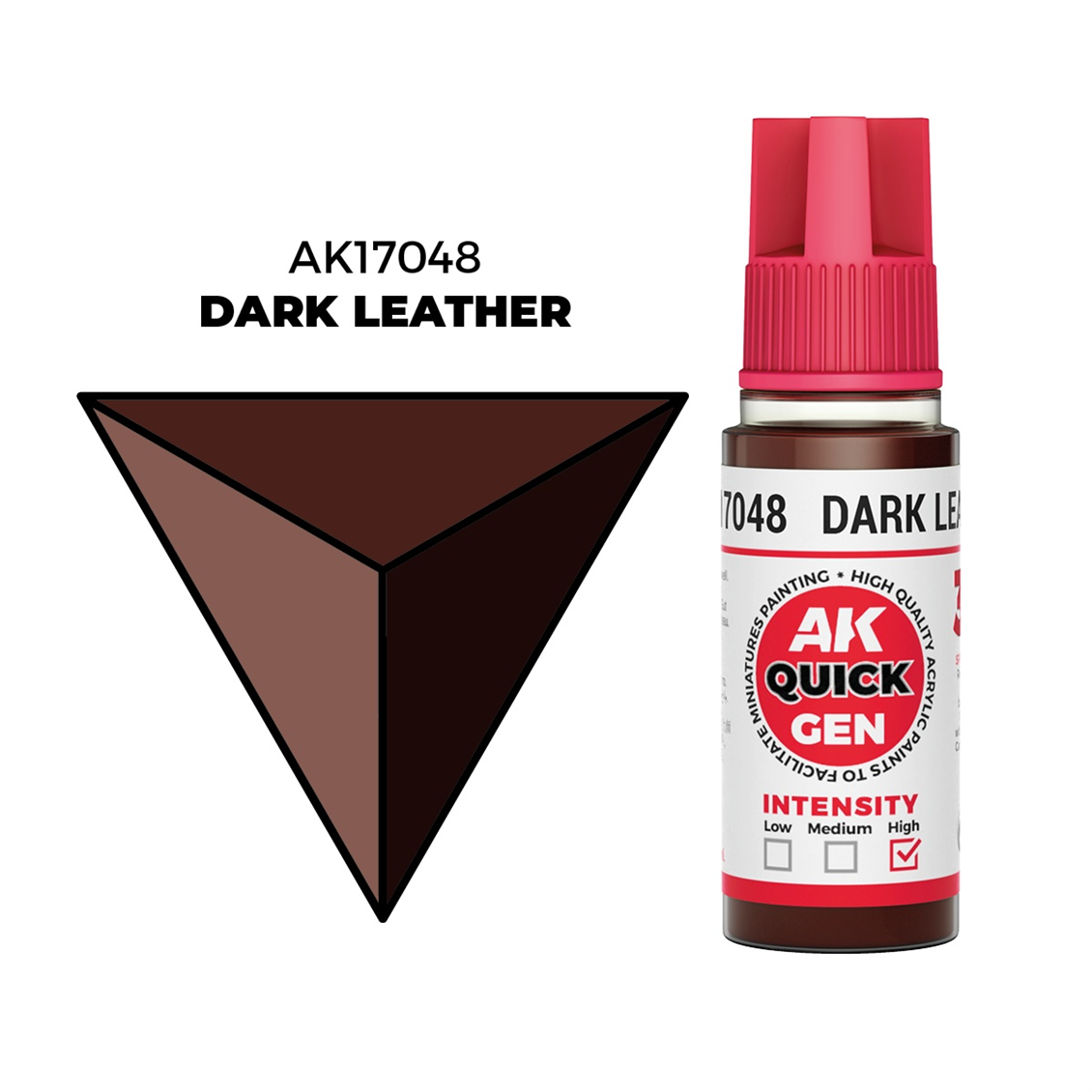 AK 17048 18 ml. Dark Leather, QuickGen Serisi Akrilik Model Boyası