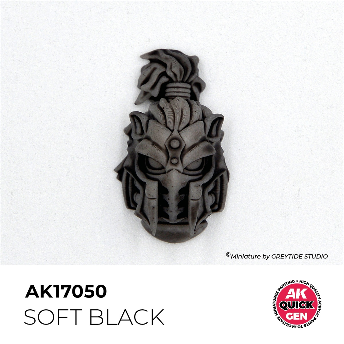 AK 17050 18 ml. Soft Black, QuickGen Serisi Akrilik Model Boyası