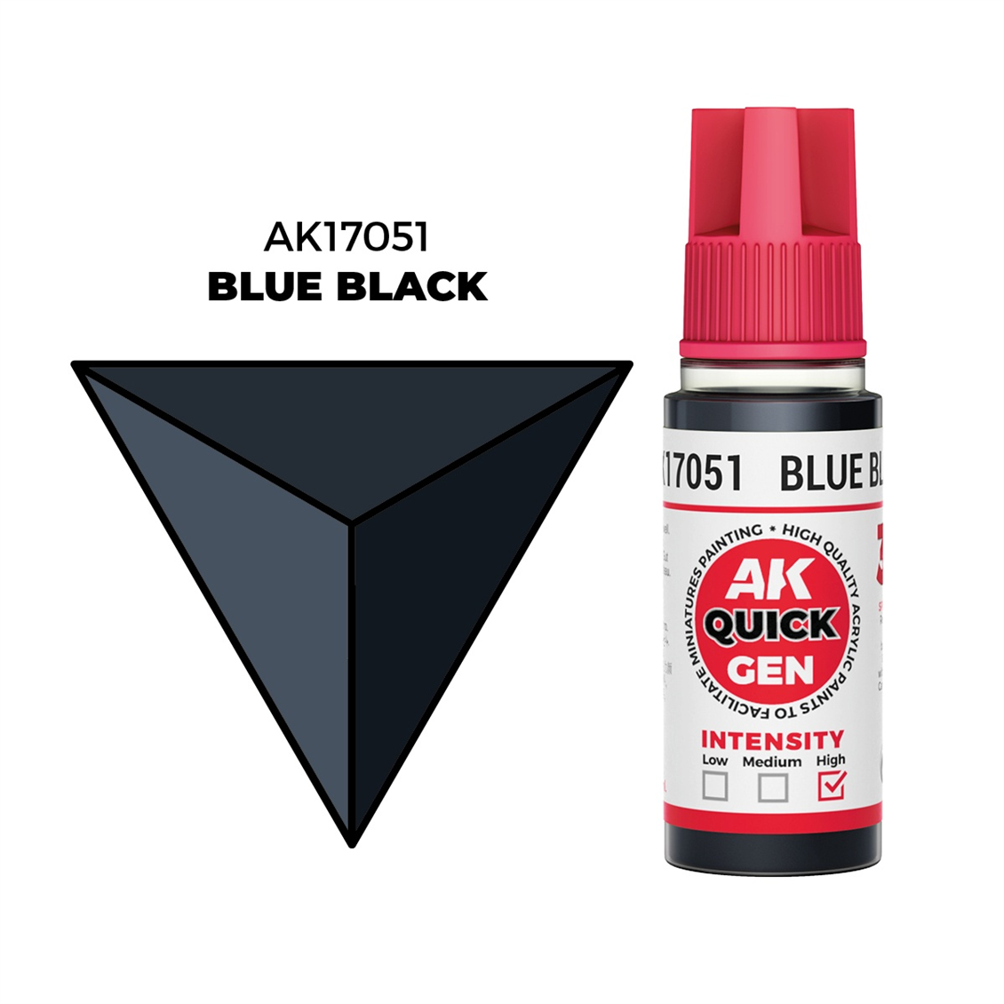 AK 17051 18 ml. Blue Black, QuickGen Serisi Akrilik Model Boyası