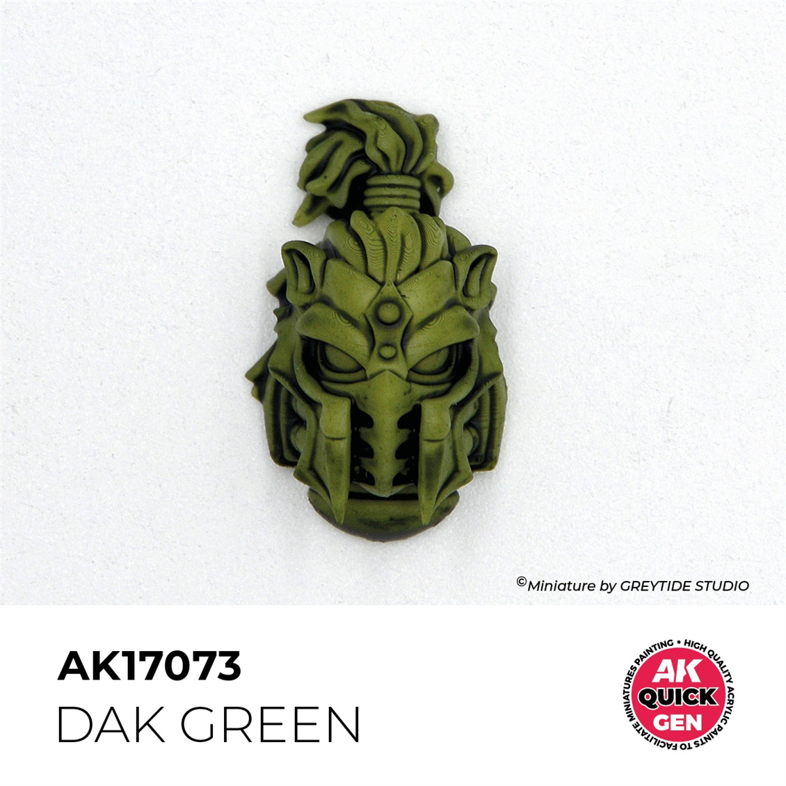 AK 17073 18 ml. Dark Green, QuickGen Serisi Akrilik Model Boyası