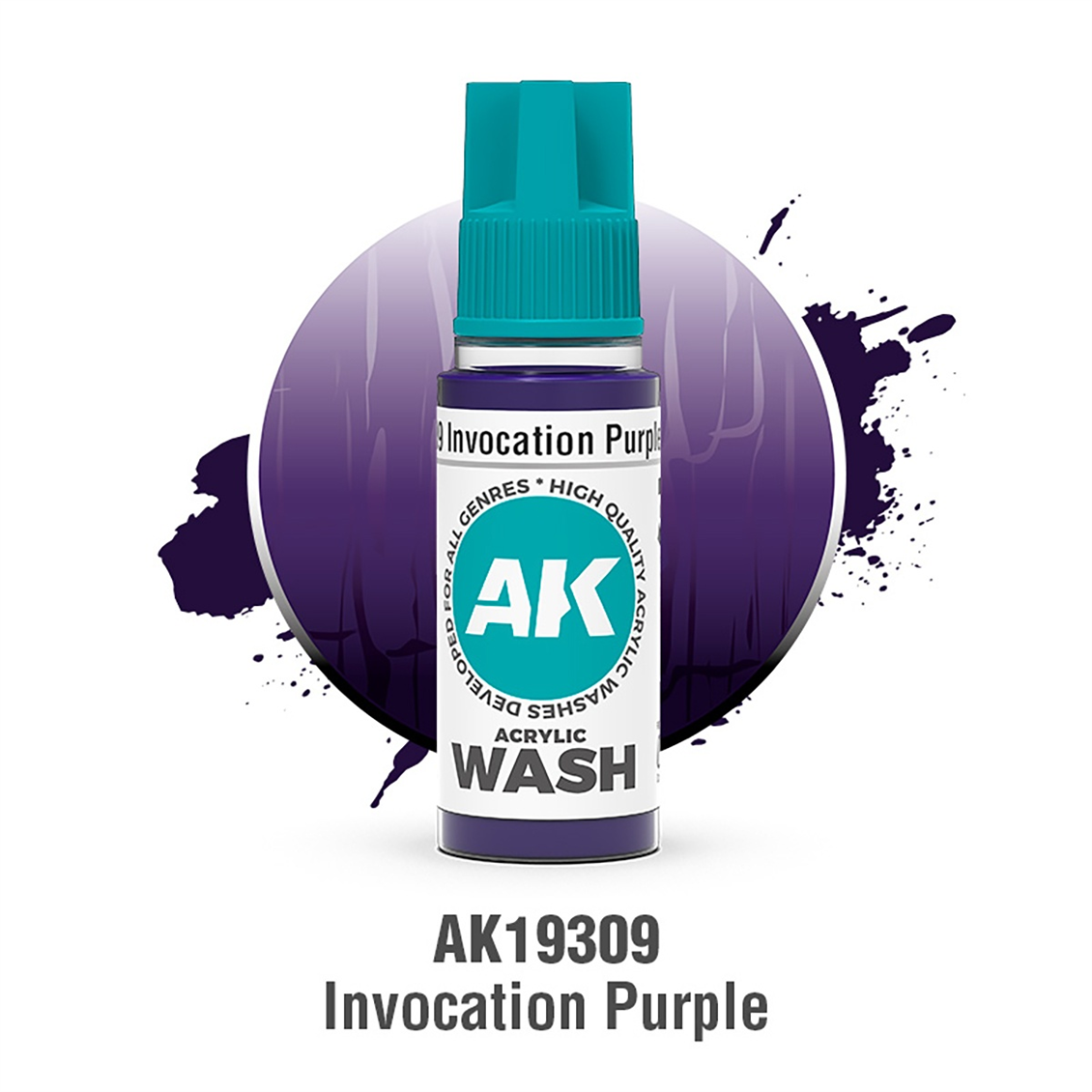 AK 19309 18 ml. Invocation Purple Akrilik Wash (Yıkama Boyası)