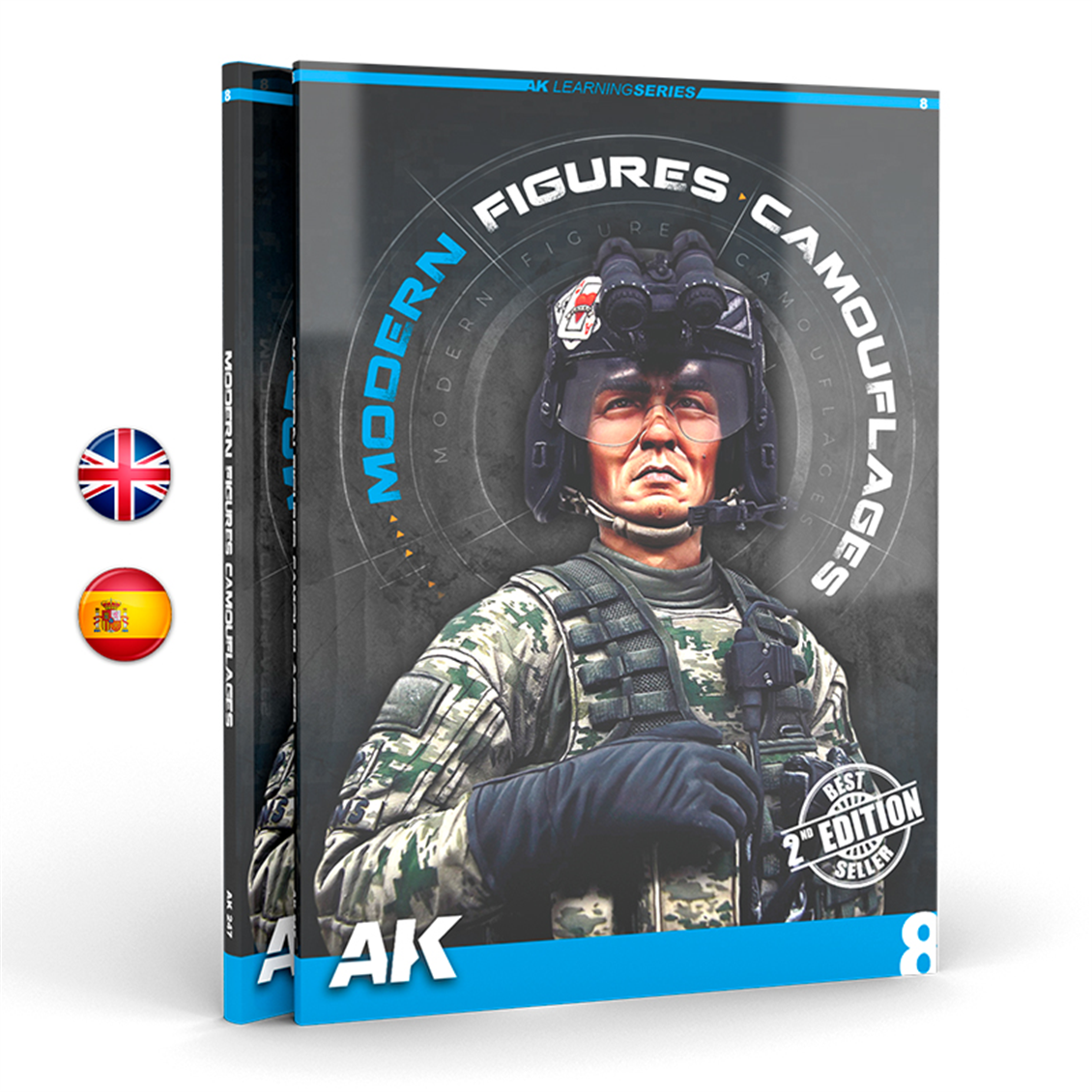 AK 247 Modern Figür Kamuflajları, AK Öğrenme Serisi-08, İngilizce, 84 Sayfa