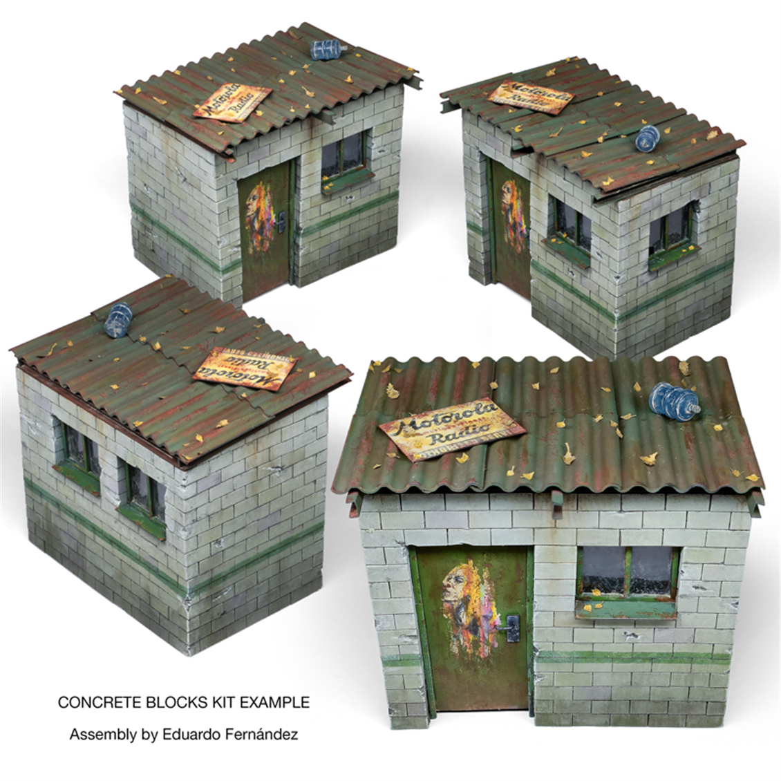 AK 35019 1/35 Ölçek, Beton Yapı Tuğla ve Blokları, 360 Parça, Plastik Model Kiti