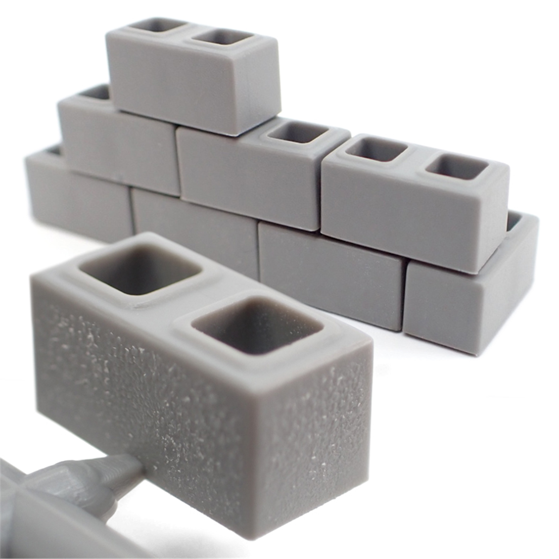 AK 35019 1/35 Ölçek, Beton Yapı Tuğla ve Blokları, 360 Parça, Plastik Model Kiti