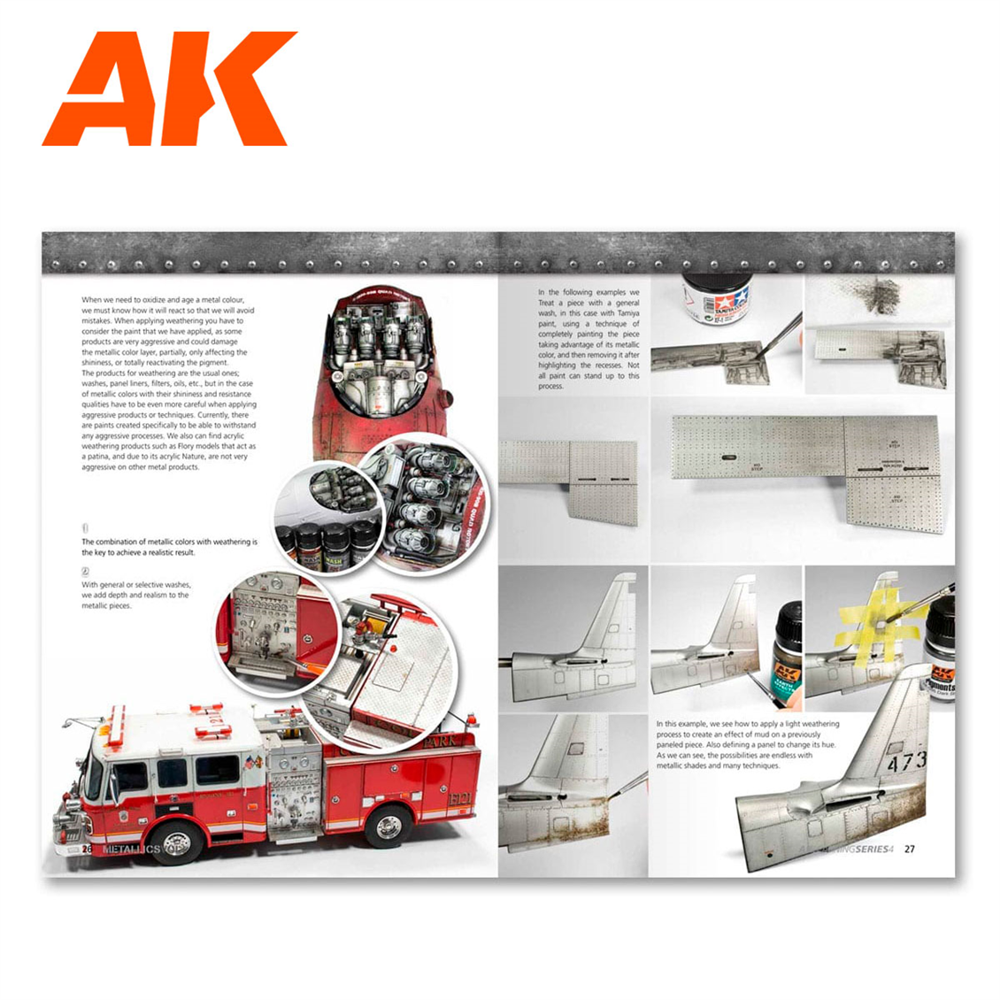 AK 507 Metalik Boyama Vol.1, Hava ve Kara Araçları, AK Öğrenme Serisi-04, İngilizce, 84 Sayfa