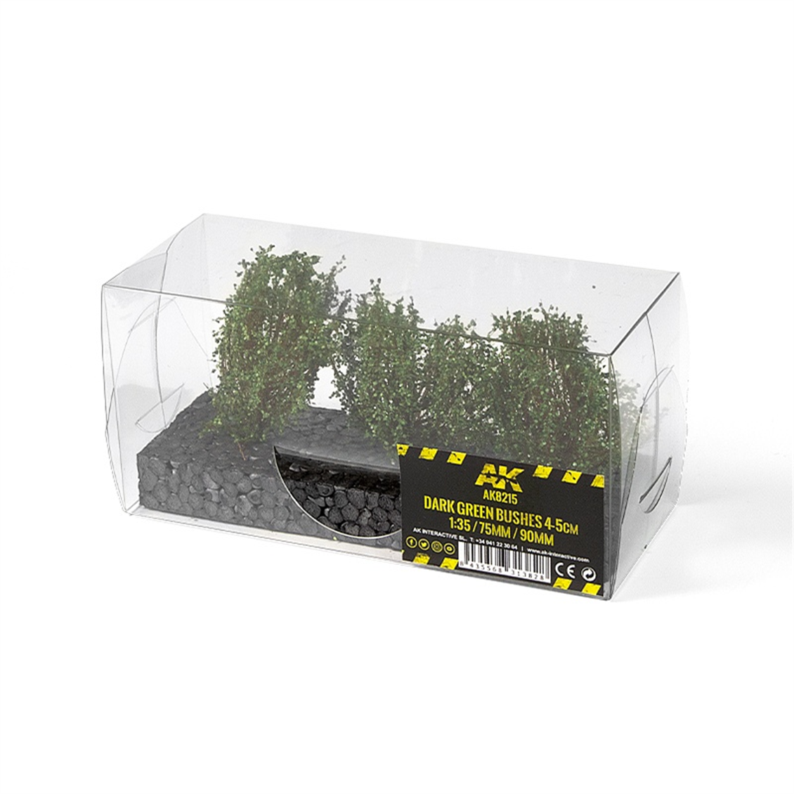 AK 8215 1/35 Ölçek, Koyu Yeşil, İlkbahar ve Yaz Çalıları, 4-5 cm. 3 Adet