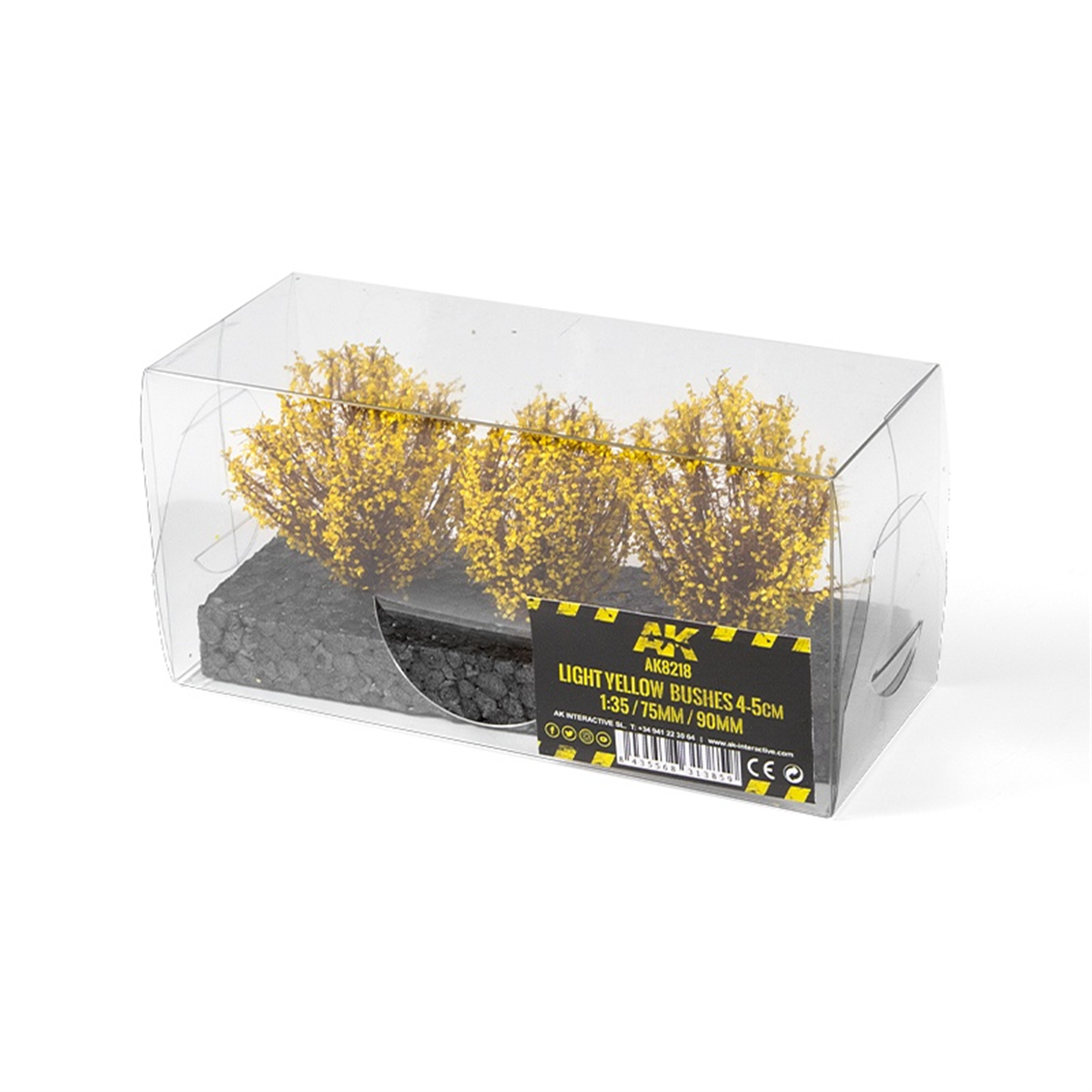 AK 8218 1/35 Ölçek, Açık Yeşil/Sarı, İlkbahar ve Yaz Çalıları, 4-5 cm. 3 Adet