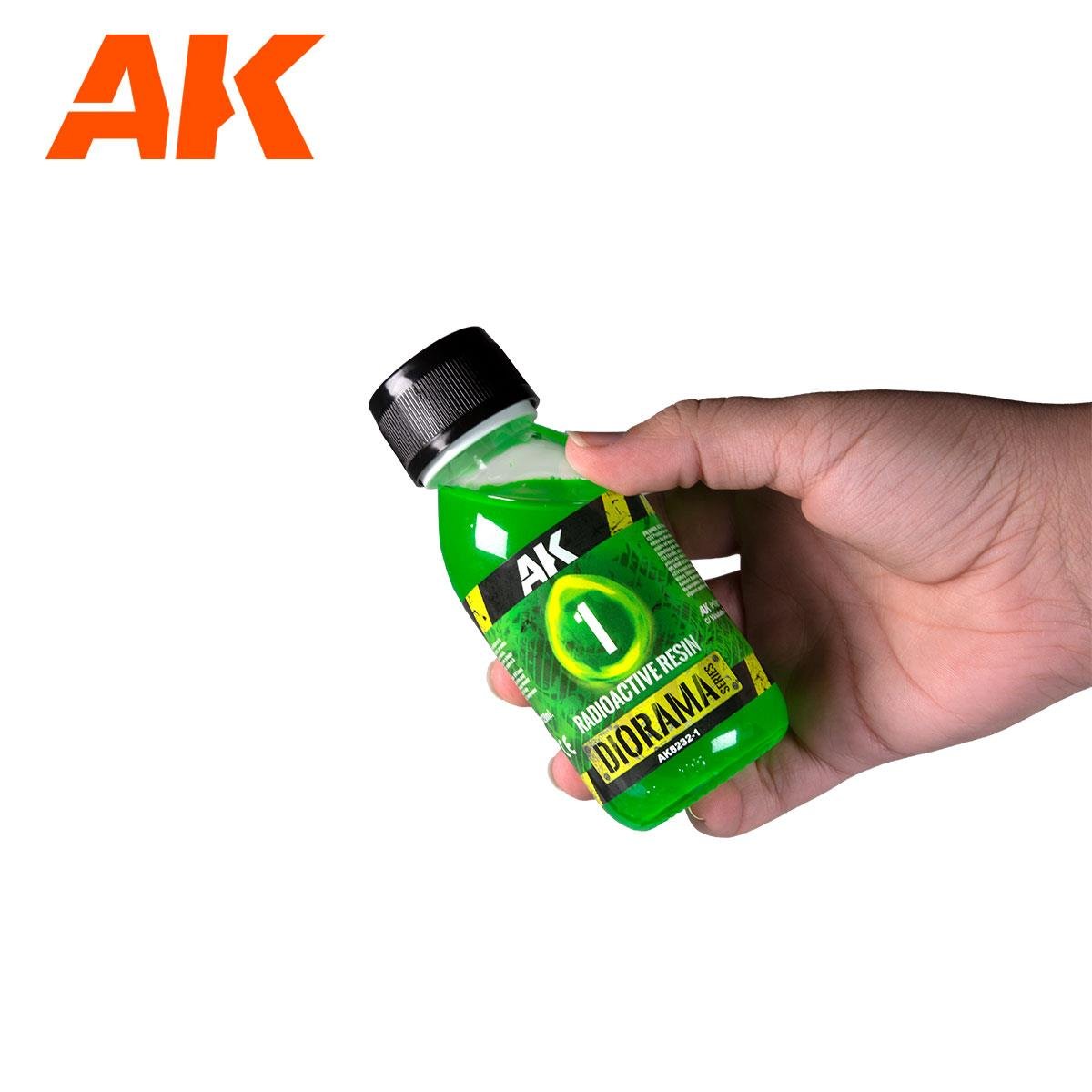 AK 8232 180 ml. Radyoaktif Su Dokusu, Çift Bileşenli Resin