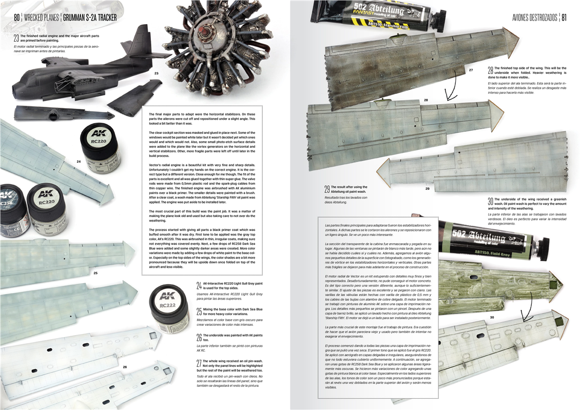 AK 918 Uçak Enkazlarını Boyama ve Eskitme Teknikleri, İngilizce, 146 Sayfa
