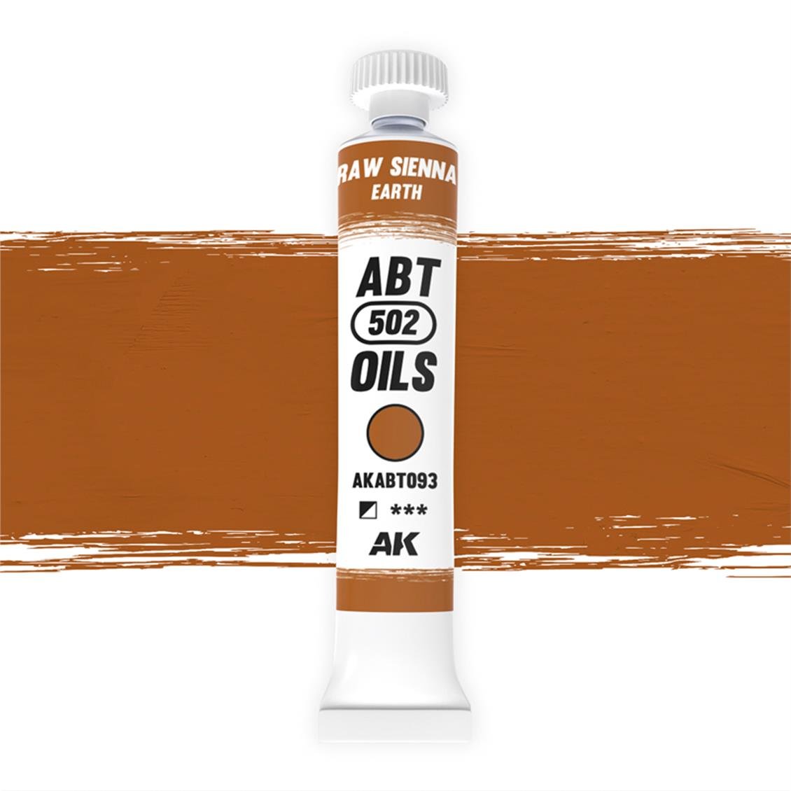 AK ABT100 20 ml. Yağlı Boya, Raw sienna / Earth