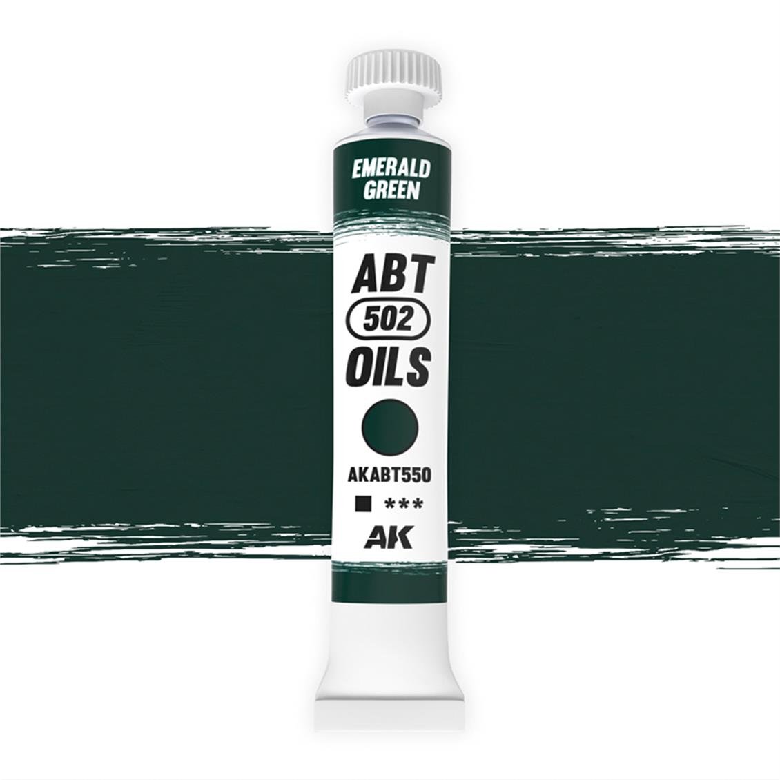 AK ABT560 20 ml. Yağlı Boya, Emerald green