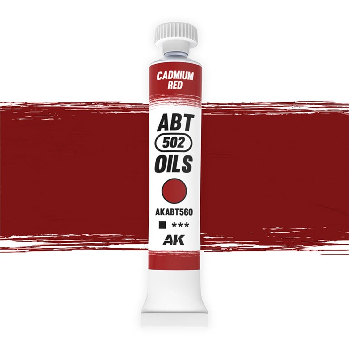 AK ABT610 20 ml. Yağlı Boya, Cadmium red