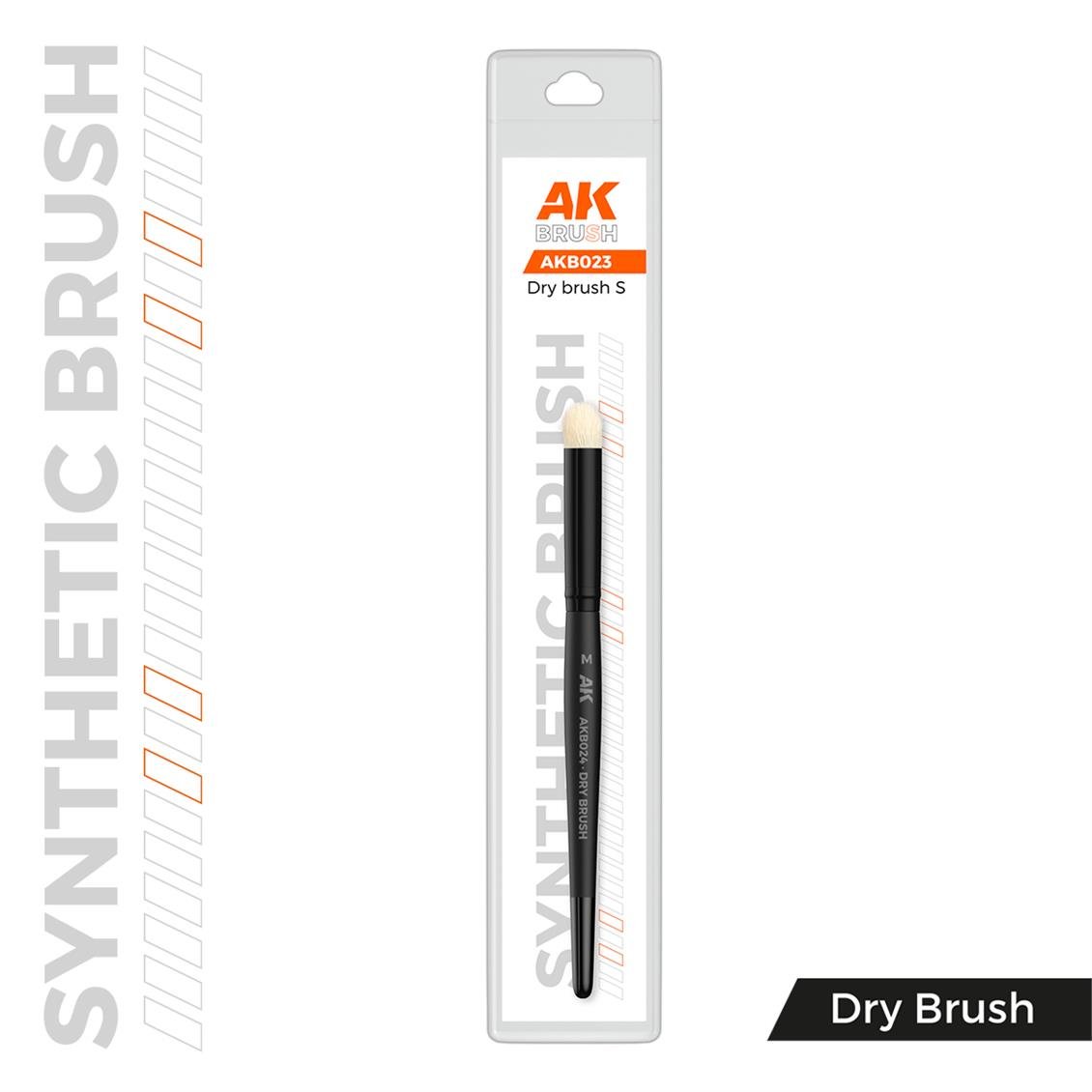AK AKB023 No.S Sentetik Kıllı, Dry Brush Fırçası