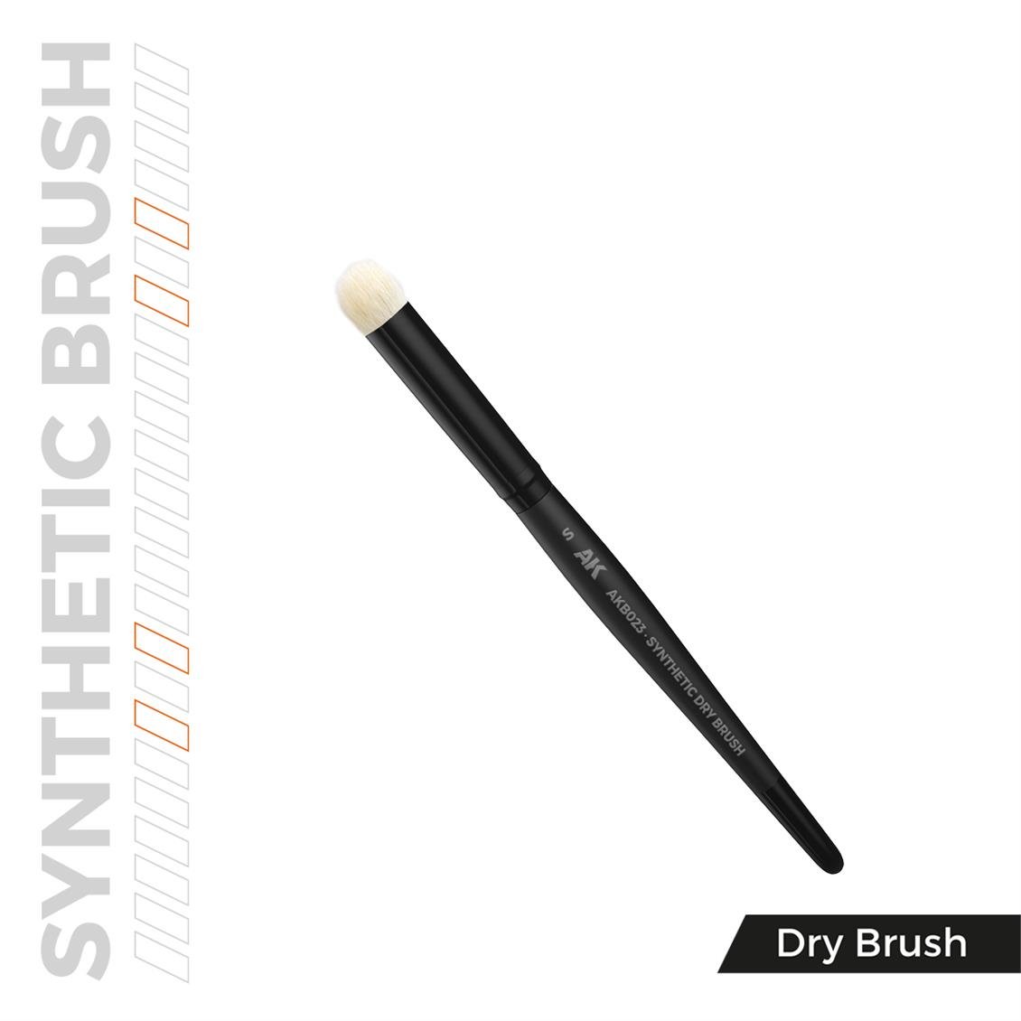 AK AKB023 No.S Sentetik Kıllı, Dry Brush Fırçası