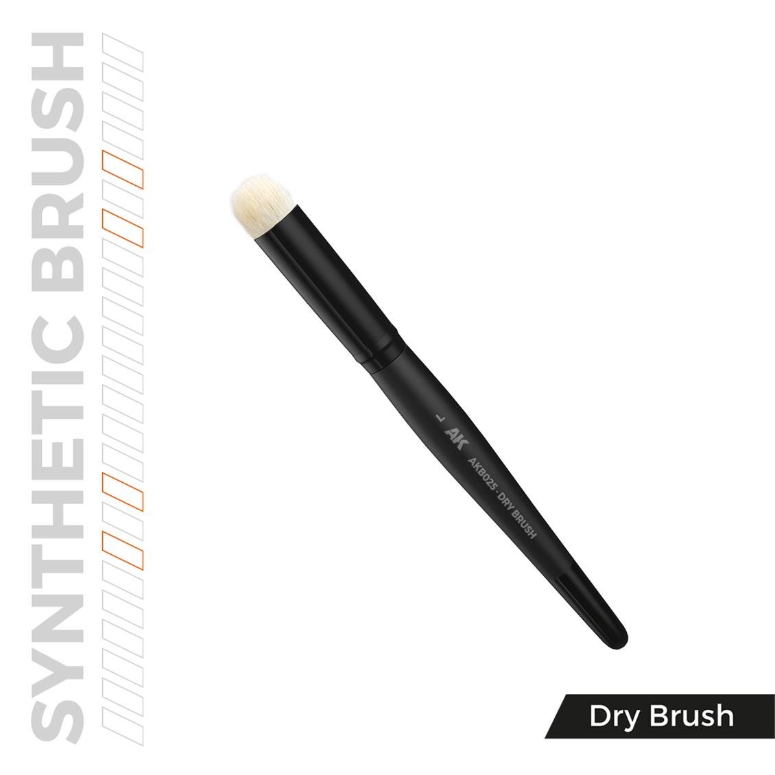 AK AKB025 No.L Sentetik Kıllı, Dry Brush Fırçası