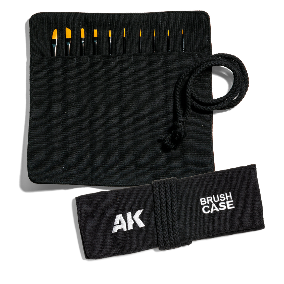 AK B110 Sentetik Fırça Seti, Kumaş Çantalı, 10 Afet