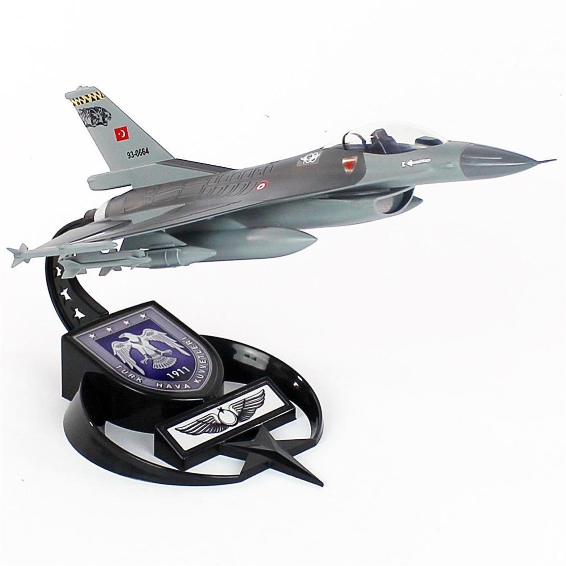 AkbaModel 1/48 Ölçek, F-16 Kaplan Filo Muharip Savaş Uçağı, Sergilemeye Hazır Standlı Model