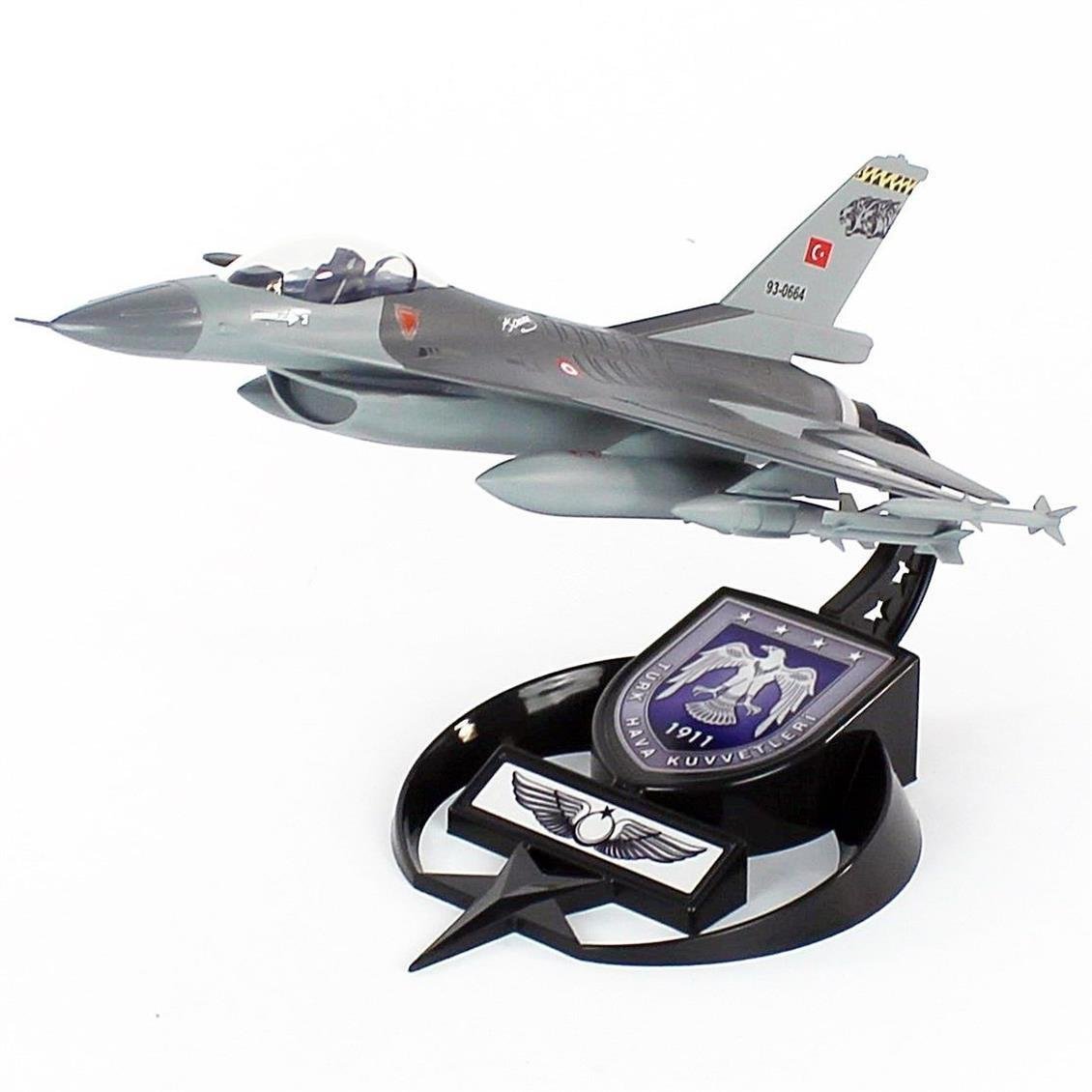 AkbaModel 1/48 Ölçek, F-16 Kaplan Filo Muharip Savaş Uçağı, Sergilemeye Hazır Standlı Model