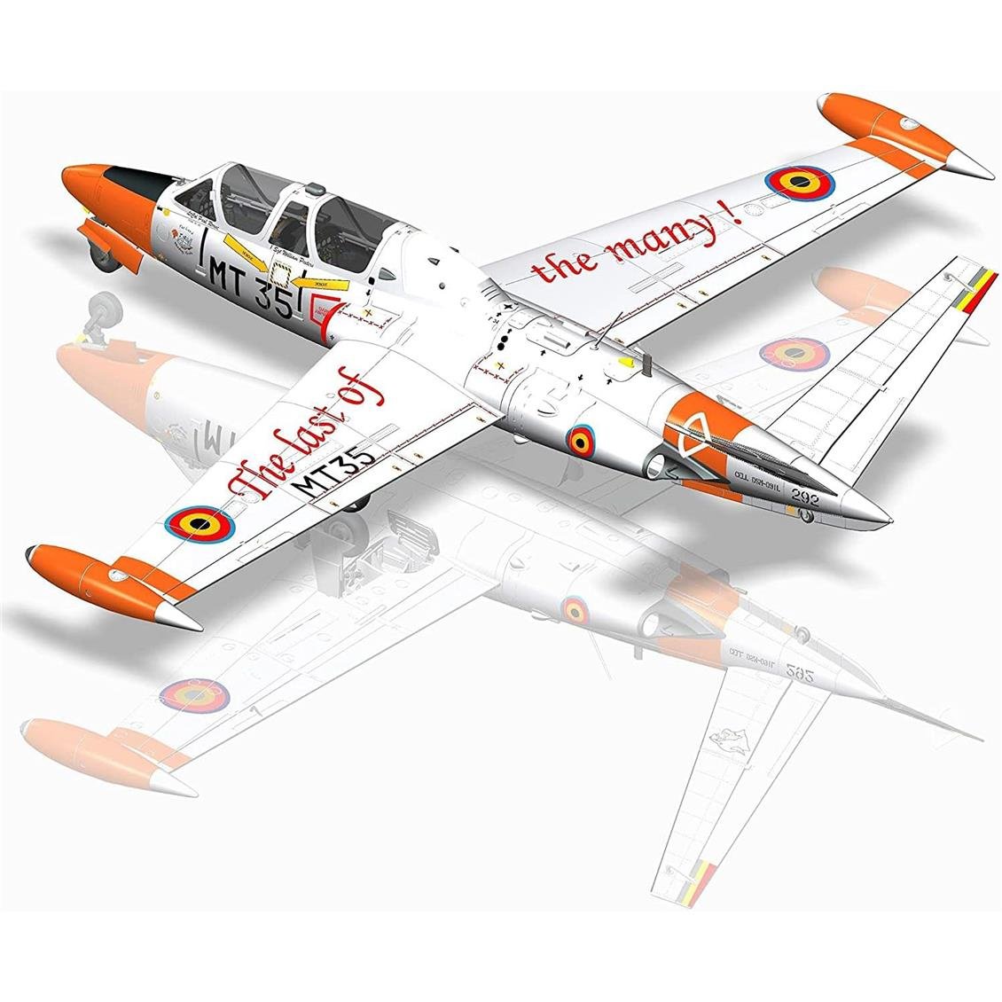 AMK 88004 1/48 Ölçek, Fouga CM. 170 Magister, Eğitim Uçağı Plastik Model Kiti
