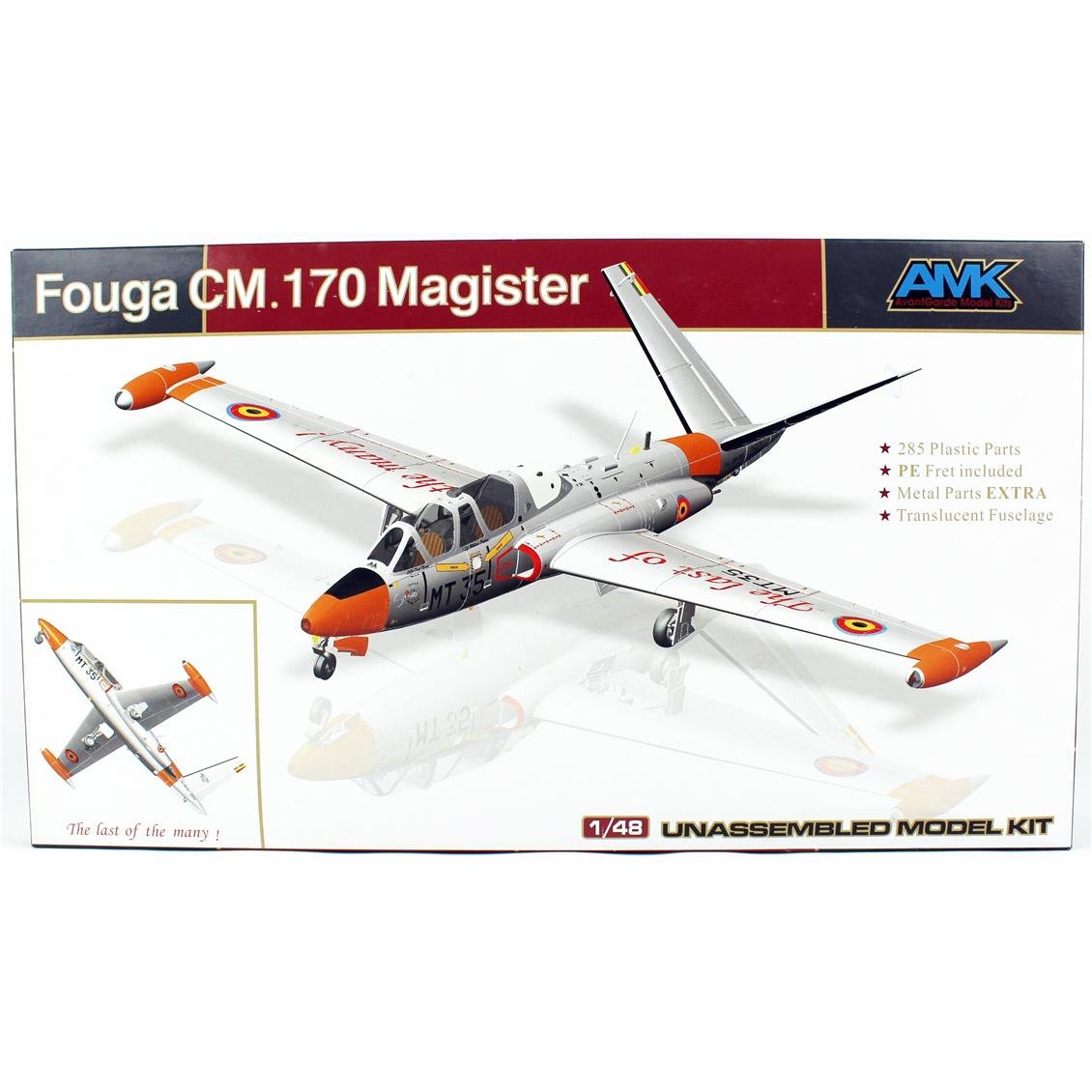 AMK 88004 1/48 Ölçek, Fouga CM. 170 Magister, Eğitim Uçağı Plastik Model Kiti