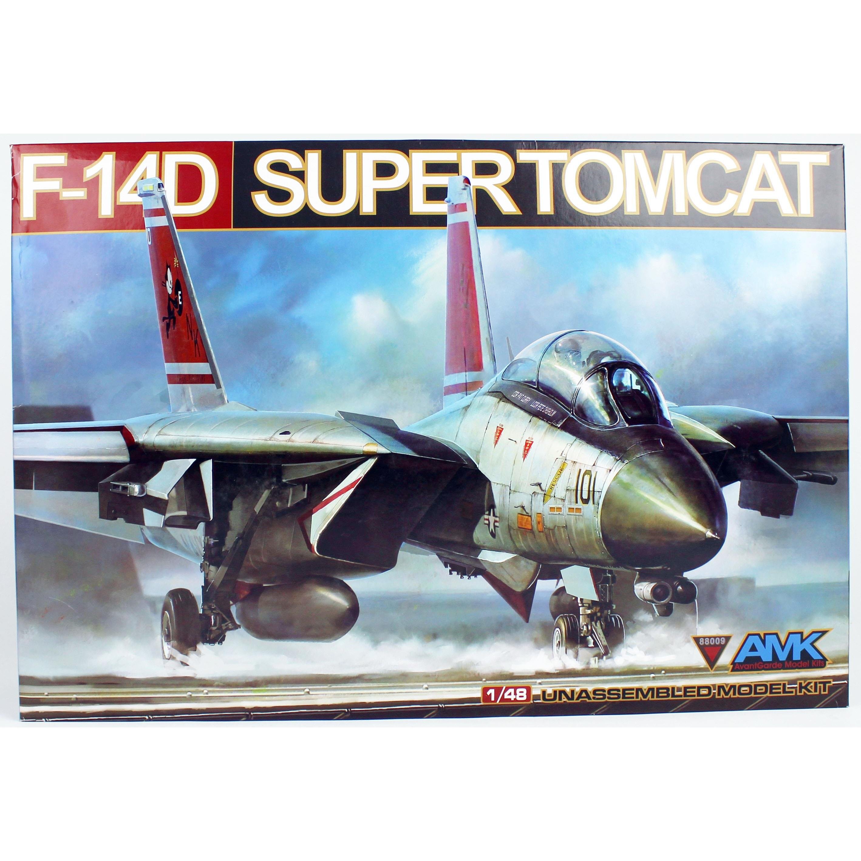 AMK 88009 1/48 Ölçek, F-14D Super Tomcat, Savaş Uçağı Plastik Model Kiti