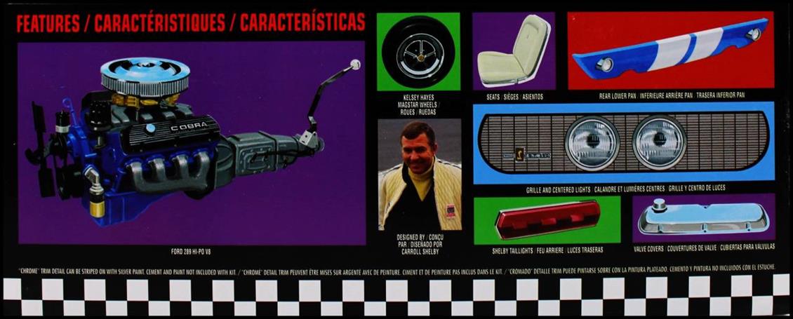 AMT 834M 1/25 1967 Shelby GT350  Black Araba  Demonte Plastik Maketi