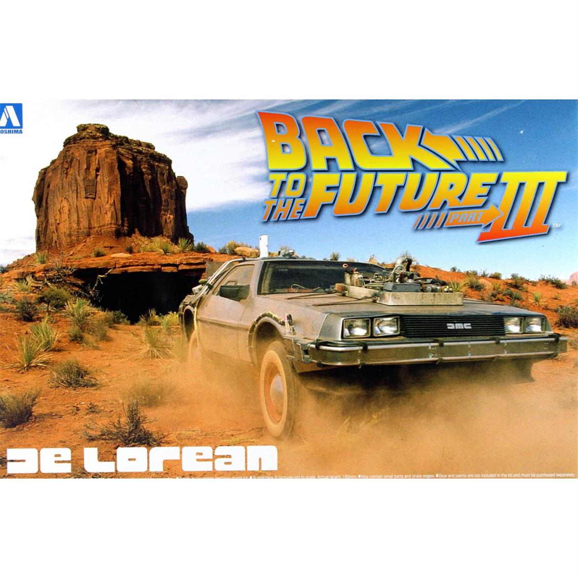 Aoshima 01187 1/24 Geleceğe Dönüş Araba Maketi Seri 3