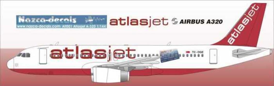 ATJ001 1/144 ATLASJET DECAL-STANDARD SCHEME WİTH C